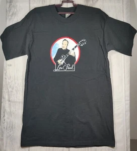 Les Paul T-Shirt Mens Size Large Black Live at the Iridium Jazz Club NYC 21x30 - Picture 1 of 7