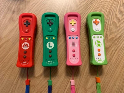 NINTENDO WII Remote Motion Plus Controller Mario Luigi Yoshi Peach Used - Image 1 of 4
