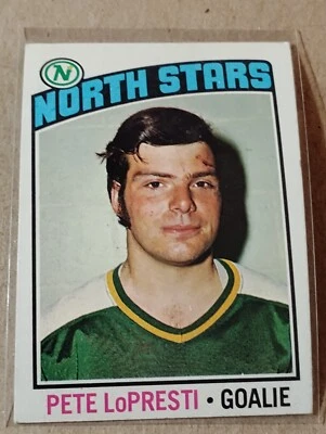 1976-77 Topps Hockey - #184 Pete LoPresti (RC) - Minnesota North Stars Vg-Ex  - Image 1 of 2