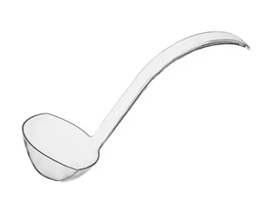 Plastic Ladles Clear Disposable Large Long-handled Spoon Flatware for Soup 48pcs - Picture 1 of 4