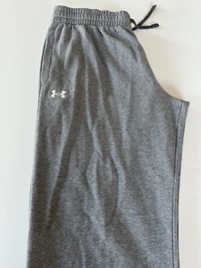 Under Armour Rival Grey Fleece Sweatpants 1379770 Size 4XL, XXXXLARGE - Picture 1 of 4