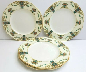 (4) Crown Ducal Ware England Dinner Plate Set Antique Table Dishes Vintage 72944 - Picture 1 of 12
