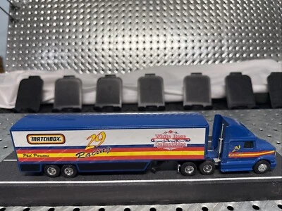 1993 Matchbox Superstar Transporters White Rose Collectibles Phil Parsons 1/64 - Image 1 of 4
