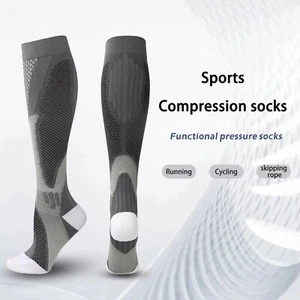 Compression Socks Unisex  Varicose Veins, Anti-Fatigue, Travel & Running Support - Picture 1 of 17