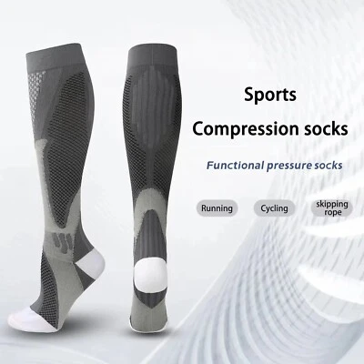 Compression Socks Unisex  Varicose Veins, Anti-Fatigue, Travel & Running Support - Image 1 of 4
