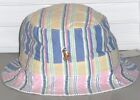 POLO RALPH LAUREN Men's Pony Cotton Twill Oxford Striped Bucket Hat Cap Lid, NWT