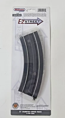 Williams O Scale E-Z Street 21" Diameter Curved Track Set (4pcs) #00262 FREE SHI - Image 1 of 4