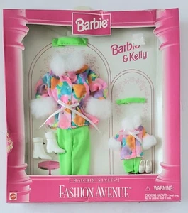 DE COLECCIÓN BARBIE FASHION AVENUE BARBIE & KELLY MATCHIN' ESTILOS TRAJES NUEVOS EN CAJA ORIGINAL - Imagen 1 de 4