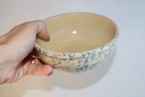 Robinson Ransbottom Ramekin Spongeware Roseville 5.5" Pottery RRP Co Ohio USA - Picture 1 of 6