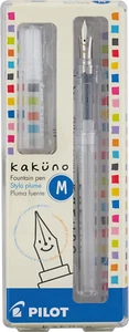 PILOT Kakuno Fountain Pen, Clear Barrel, Medium Nib (10822) Colour:Clear Barrel - Picture 1 of 12