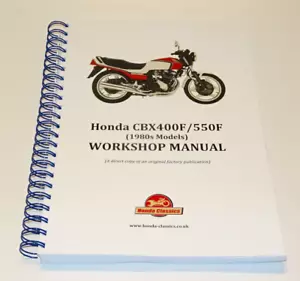 Honda CBX400F CBX550F Fabbrica Officina Shop Manuale Libro Riproduzione HWM048 - Foto 1 di 9