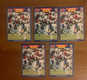 Lot Of 5 - 1989 Pro Set #257 John Stephens RC Rookie New England Patriots - Picture 1 of 2