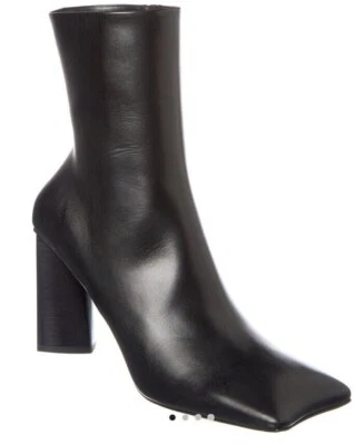 Botín Balenciaga Moon Smith de cuero negro para mujer 38 nuevo en caja al por menor $1250 Foto 1 de 4