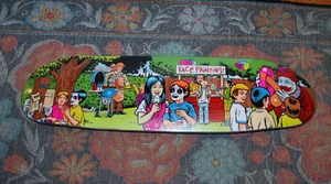 Stranglove Patinetas Serie Fiesta I 8.875 Cubierta Sean Cliver Firmado Arte Proyeccionado - Imagen 1 de 2