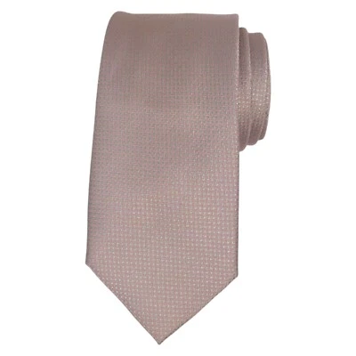 Corbata para hombre MICHAEL KORS plateada dorset micro tejida mezcla de seda 3,15 clásica Foto 1 de 4