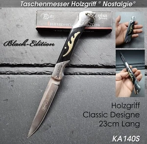 KaSul®| Taschenmesser Holzgriff SEJ-KA140S Klappmesser Camping Outdoor Messer