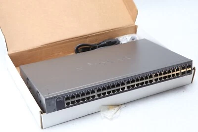 NetGear GS752TXS 52Port Gigabit Ethernet Stackable Smart Switch 4SFP+ 10G Z - Image 1 of 4
