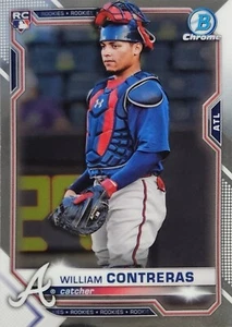 2021 Bowman Chrome ROOKIE Card #38 William Contreras RC Atlanta Braves MINT! - Picture 1 of 3