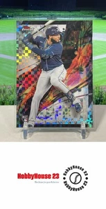 2024 Finest Checkerboard Refractor #24 Junior Caminero Rays Rookie SP - Picture 1 of 2