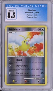 Pokemon Platinum Base Set Swablu #SH5 2009 Shiny Reverse Holo CGC 8,5 - Imagen 1 de 2