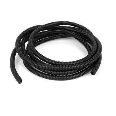 7mmx10mm Dia flessibile corrugato condotto del Tubo  flessibile Tubo Nero 2.97m - Imagen 1 de 2