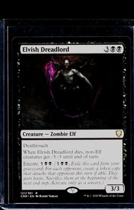 Magic The Gathering 2020 Magic The Gathering CMR Commander Legends #121 Elvish Dreadlord - Imagen 1 de 2