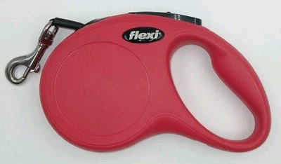 Cabo de coleira retrátil FLEXI Classic para cães pequenos ou médios 26 lb, vermelho - Imagem 1 de 4