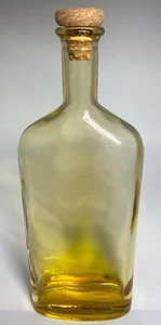 Yellow Old Salina Bitters Bottle w/ Cork, 9.5" Tall - Picture 1 of 4