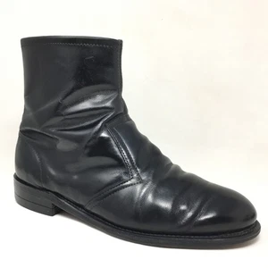 Knapp Brothers Stiefeletten Biker Schuhe Herren Größe 11 2E Schwarz Leder Vintage - Bild 1 von 9
