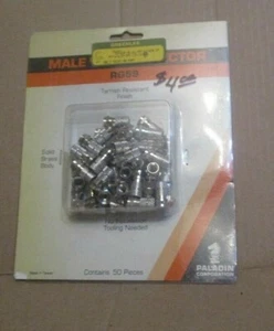 Twist on Brass Male RG59 Connector For Analog CCTV camera Siamese Coax Cable - Picture 1 of 4