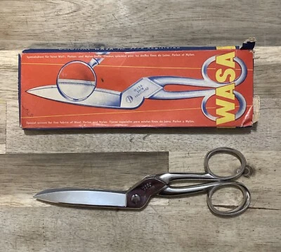 Vintage WASA Stainless Steel Scissors. Dress Maker. Made In Germany. 3” Blade - Image 1 of 4