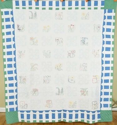 Well Quilted Vintage 30's Ruby McKim "Garden of Flowers" Antique Quilt! - Image 1 of 4