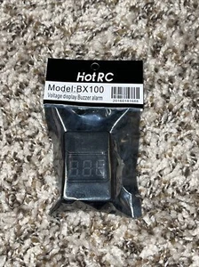 NEU Hot RC BX100 Niederspannung Summer Alarm & Lipo Batterie Spannungsprüfer 1S-8S - Bild 1 von 2