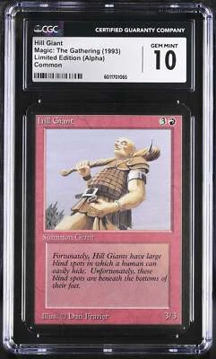 Magic: The Gathering Hill Giant 1993 (Alpha) CGC 10 - Image 1 of 2