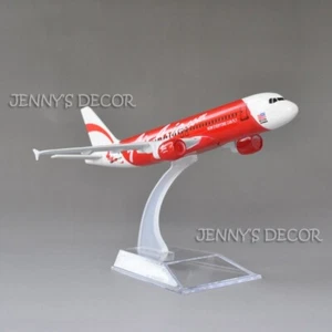1:250 Scale Diecast Metal Plane Model Toy Airbus A320 Air Asia Miniature Replica - Picture 1 of 7