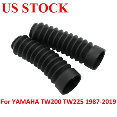 FOR Yamaha TW200 TW225 1987-2019 Front Fork Boots Gaiters Booties Sleeves 1 Pair - Image 1 of 4