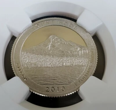 2010 S Clad 25c Mount Hood NF State Quarter NGC PF69 Ultra Cameo- Brown Label - Image 1 of 4