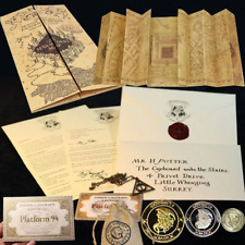 Harry Potter Marauder's Map Hogwarts Acceptance Letter Necklace Gringotts Coins