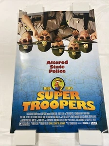 PÓSTER SUPER TROOPERS 2001 ORIGINAL ENROLLADO SIN USAR 27x40 SS UNA HOJA COMO NUEVO - Imagen 1 de 10