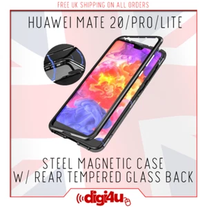 Funda protectora de vidrio templado posterior de adsorción magnética para Huawei Mate 20 Pro - Imagen 1 de 7