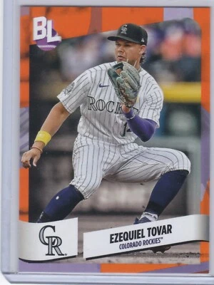2024 Topps Big League Electric Orange Foil Ezequiel Tovar #63 - Image 1 of 2