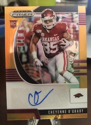 2020 Panini Prizm Draft Picks - Cheyenne O'Grady - Auto - Neon Orange - /149 - Image 1 of 2