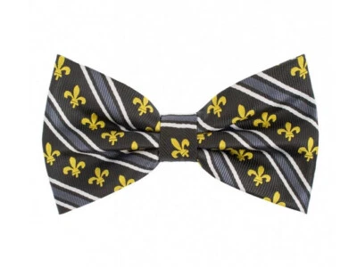 Conjunto de pajarita y pañuelo preatado de microfibra para hombre patrón negro amarillo graduación formal Foto 1 de 4