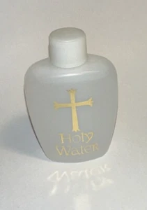 Religious Gifts Holy Water Bottle with Screw Top Lid, 2 Ounce From Israel - Picture 1 of 4