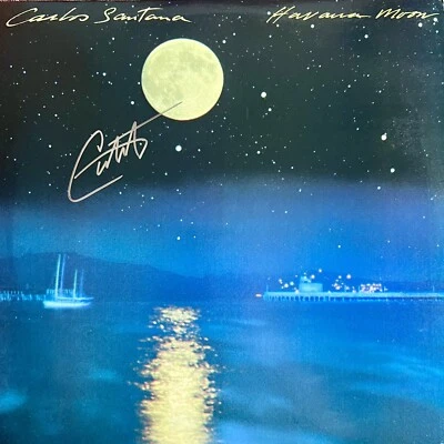 Carlos Santana Havana Moon LP 1983 Columbia FC 38642 Vinyl. SIGNED. Certified NM - Image 1 of 4