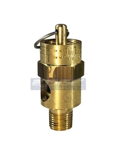 180 PSI AIR COMPRESSOR SAFETY RELIEF VALVE, POP OFF, DRAIN TANK AIR, 1/8" NPT - Picture 1 of 6