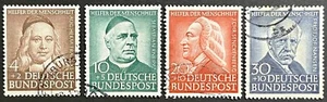 Germany, Fed Rep, Semi Post 1953, Welfare Asst, Used, Full Set, Scott B334-B337 - Picture 1 of 2