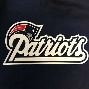 Vintage New England Patriots Reebok Deadstock Sweatshirt 4XL Tall Blue Football - Picture 1 of 8
