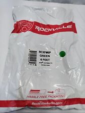 Rockville RCXFM6P-G Green 6' Female to Male REAN XLR Mic Cable 100 Copper