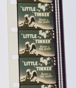 Little 'Tinker Tex Avery MGM Studios 1948 dessin animé Skunk 16 mm couleur O21 - Photo 1/5